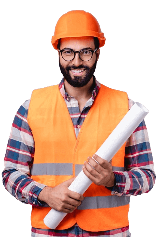 smiling young middle eastern builder with architec 2025 01 09 04 34 58 utc