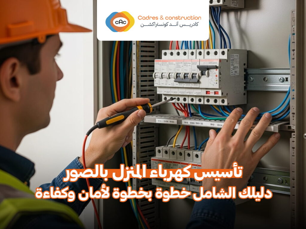 تأسيس كهرباء المنزل بالصور