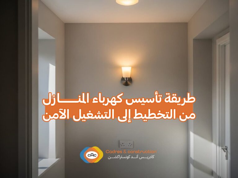 طريقة تاسيس كهرباء المنازل